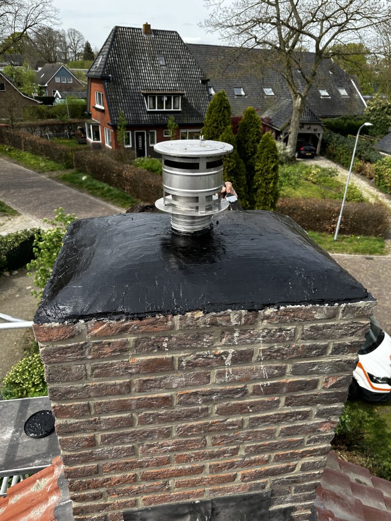 Schoorsteen renovatie eindproduct