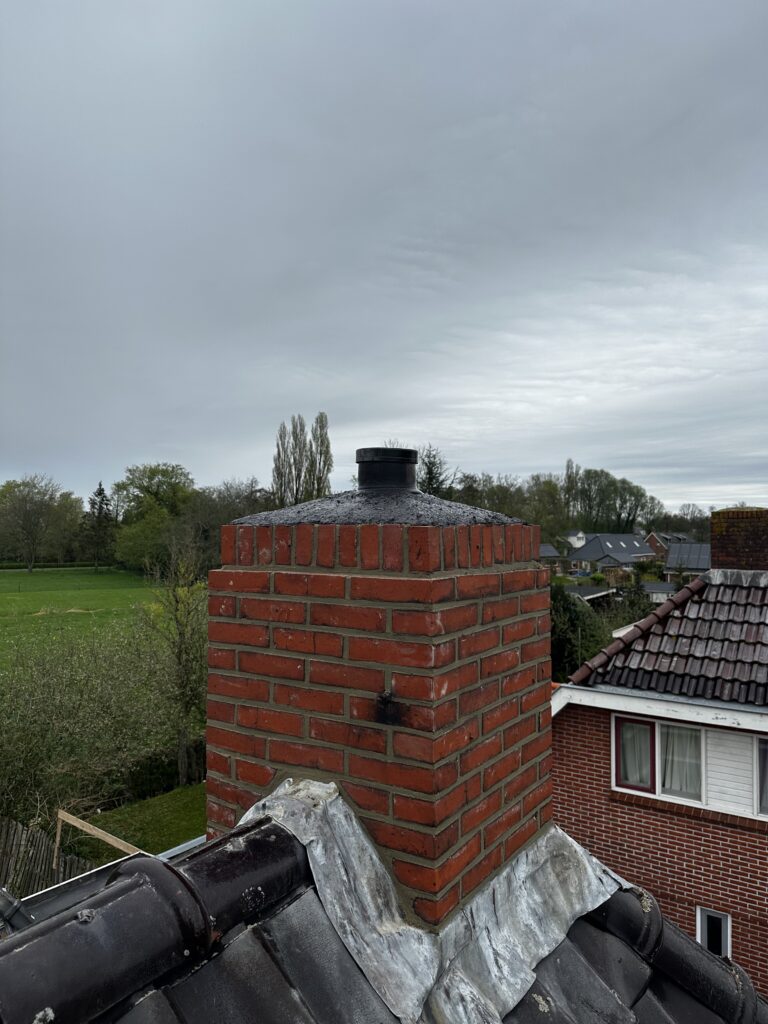 Schoorsteen renovatie eindprouduct dorp